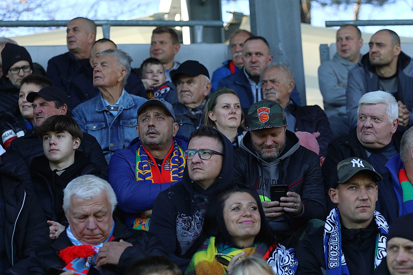 Kibice na meczu Miedź Legnica - Śląsk Wrocław