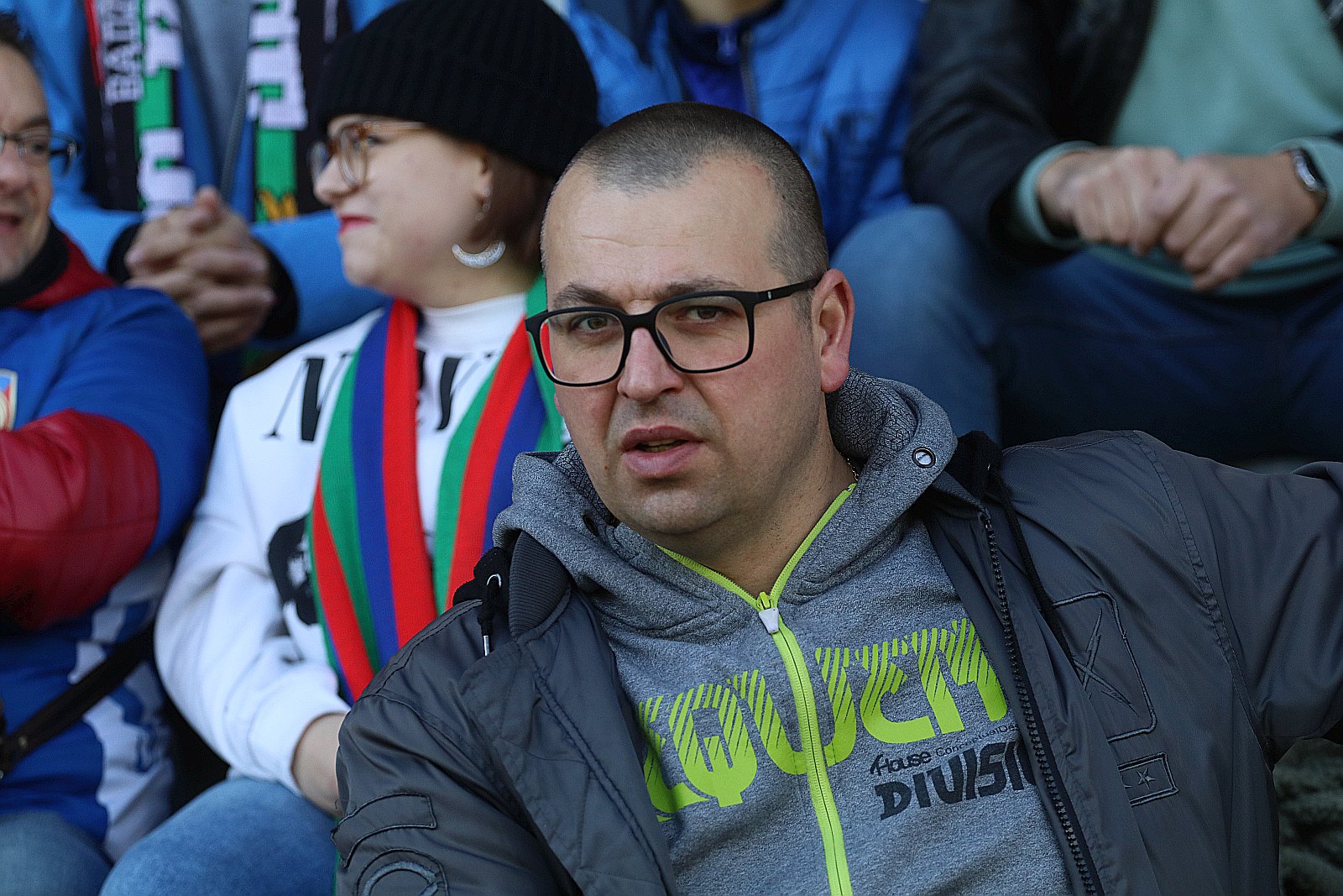 Kibice na meczu Miedź Legnica - Śląsk Wrocław