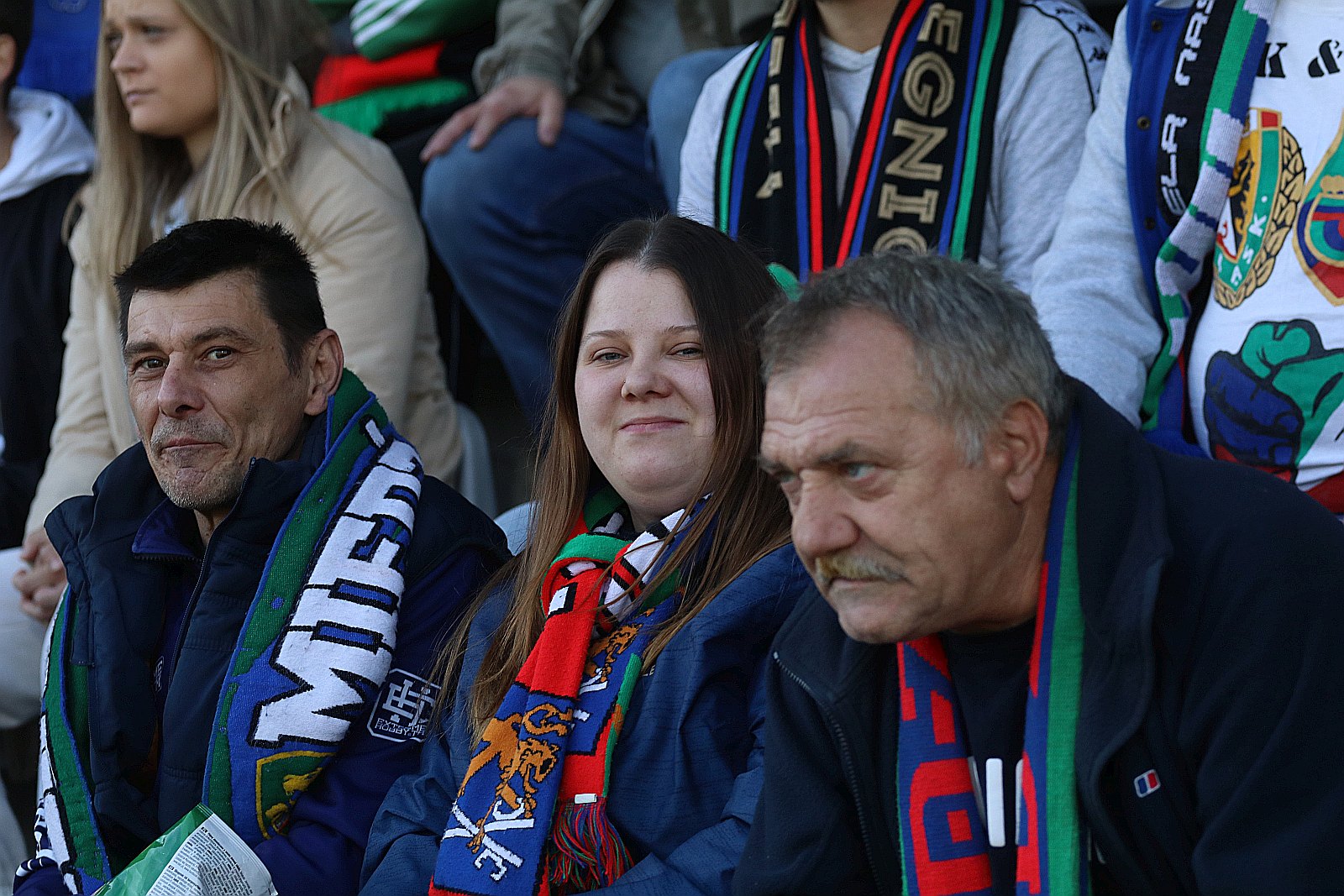 Kibice na meczu Miedź Legnica - Śląsk Wrocław