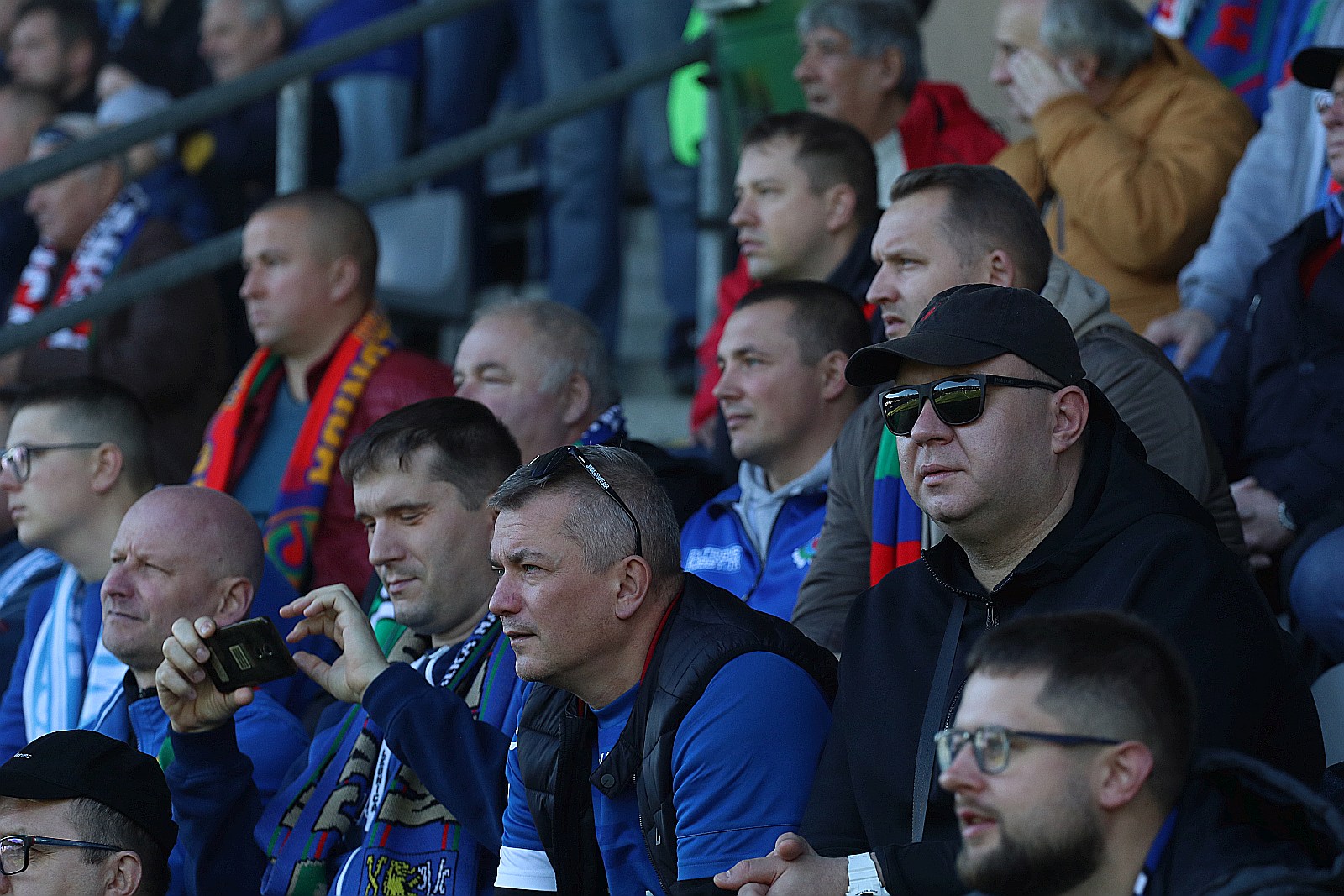 Kibice na meczu Miedź Legnica - Śląsk Wrocław