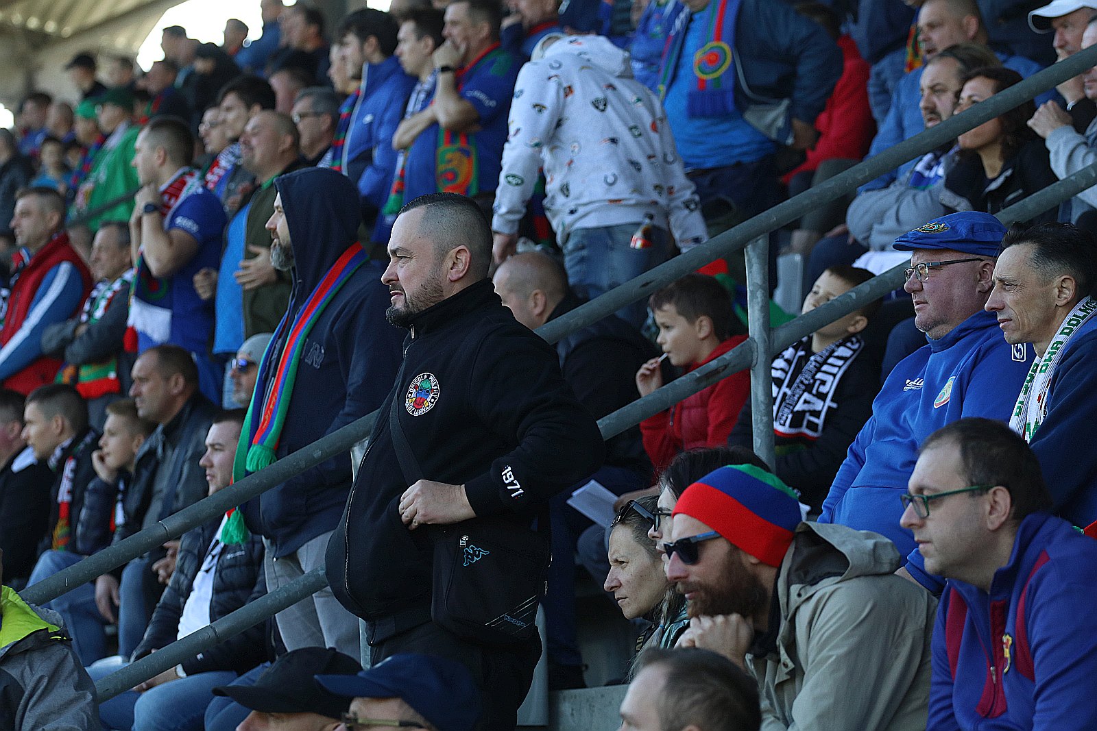 Kibice na meczu Miedź Legnica - Śląsk Wrocław