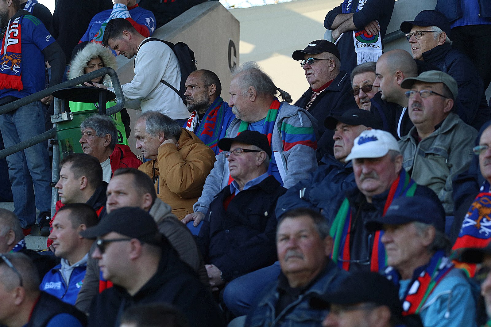 Kibice na meczu Miedź Legnica - Śląsk Wrocław