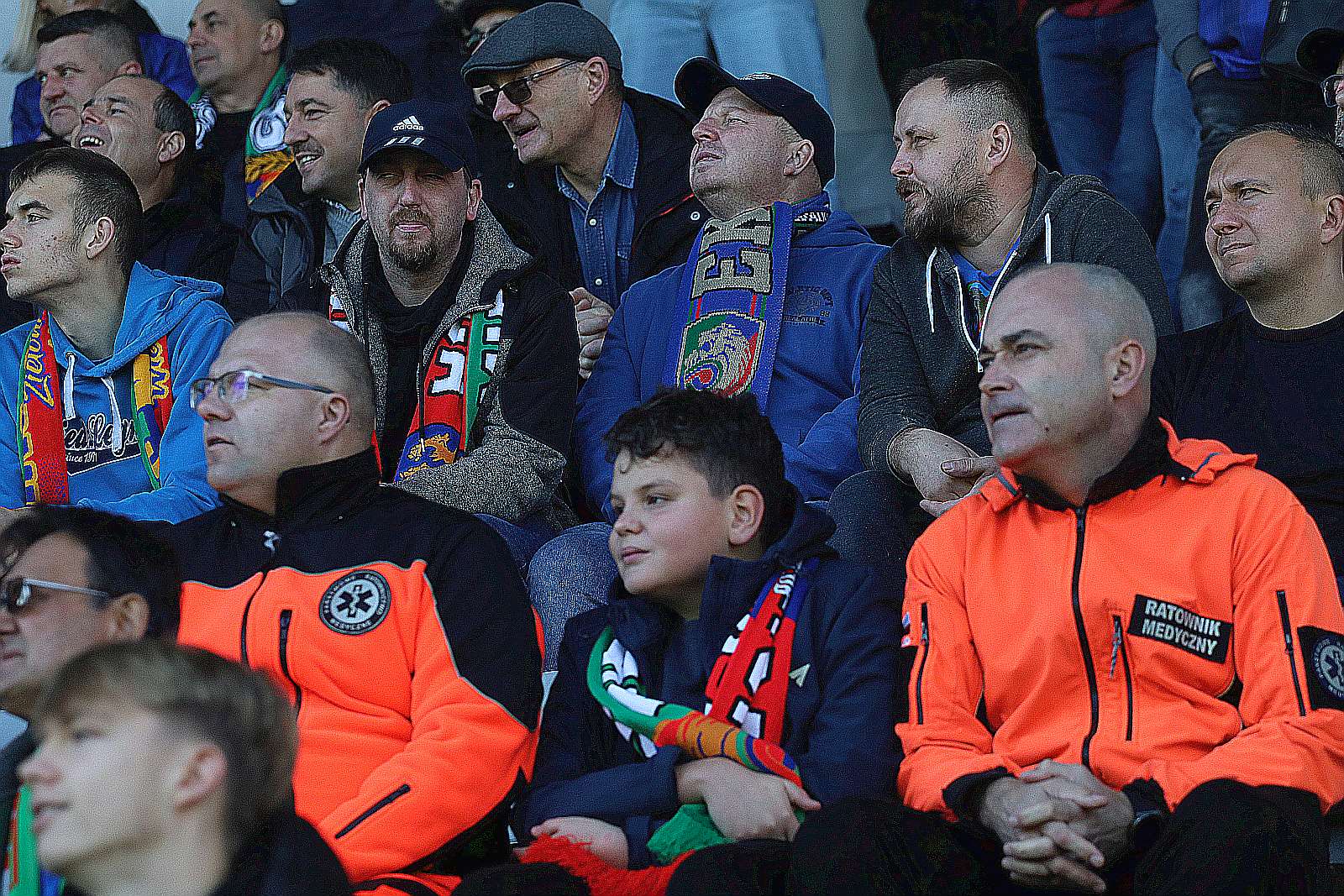 Kibice na meczu Miedź Legnica - Śląsk Wrocław