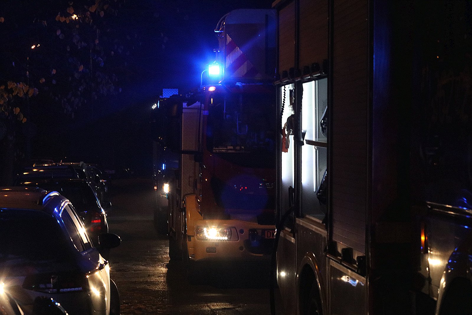 Pożar miszkania przy ulicy Horyzontalnej na osiedlu Kopernik