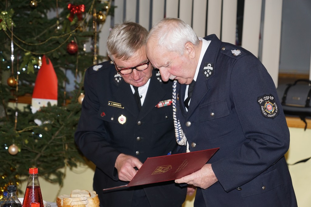 Spotkanie opłatkowe Ochotniczej Straży Pożarnej w  Kunicach