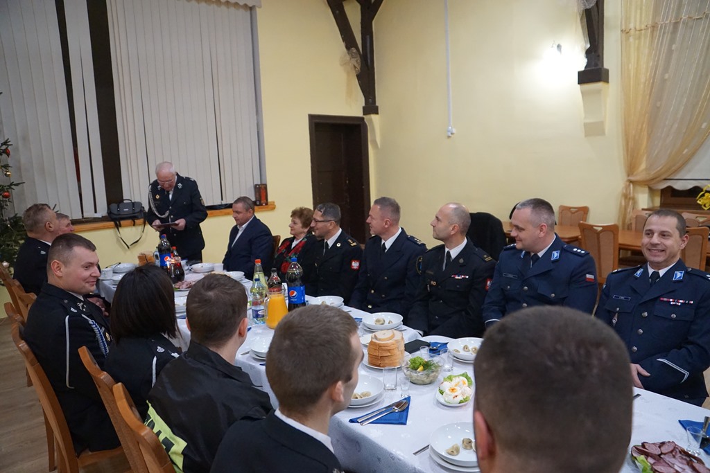 Spotkanie opłatkowe Ochotniczej Straży Pożarnej w  Kunicach
