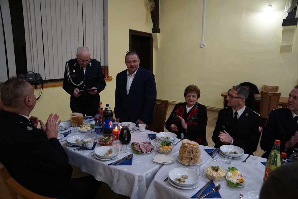 Spotkanie opłatkowe Ochotniczej Straży Pożarnej w  Kunicach