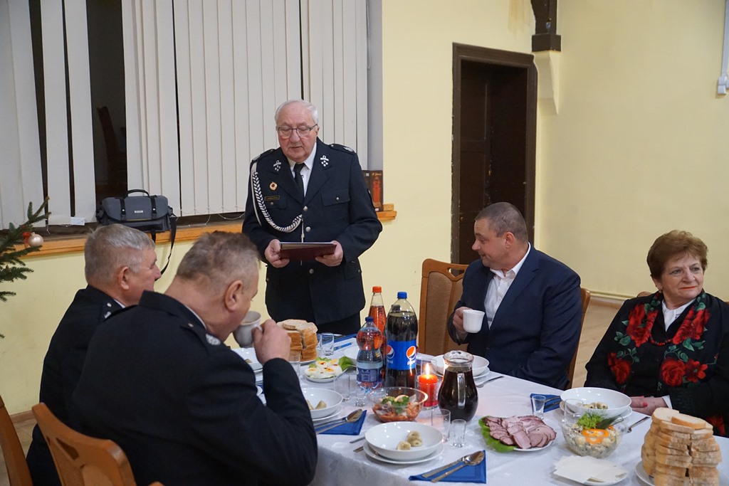 Spotkanie opłatkowe Ochotniczej Straży Pożarnej w  Kunicach