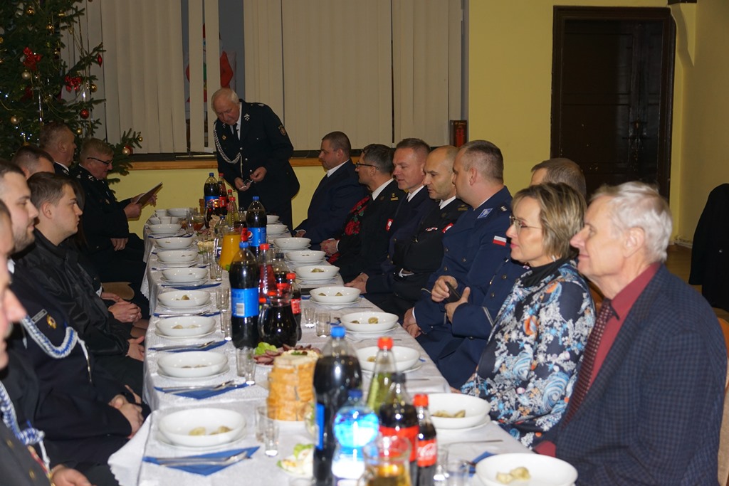 Spotkanie opłatkowe Ochotniczej Straży Pożarnej w  Kunicach