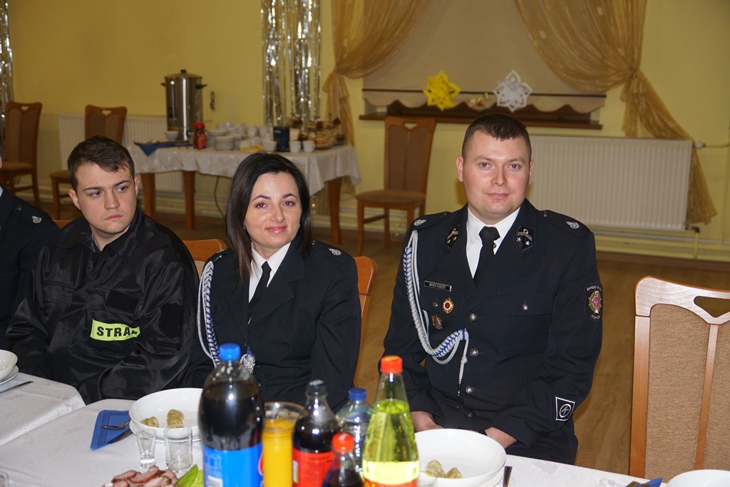 Spotkanie opłatkowe Ochotniczej Straży Pożarnej w  Kunicach