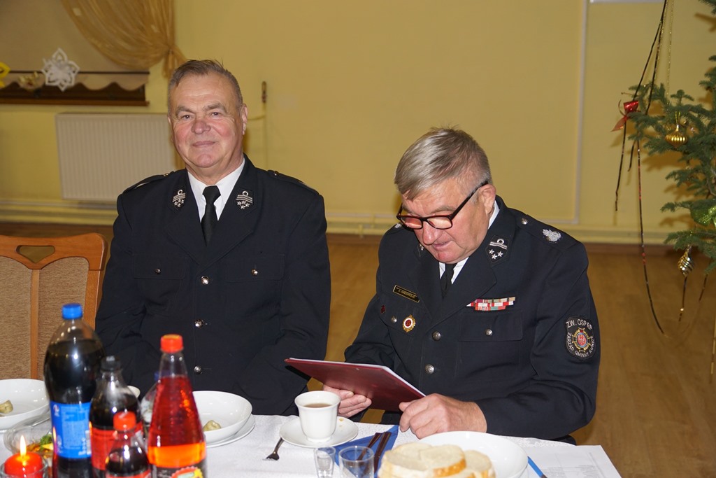 Spotkanie opłatkowe Ochotniczej Straży Pożarnej w  Kunicach