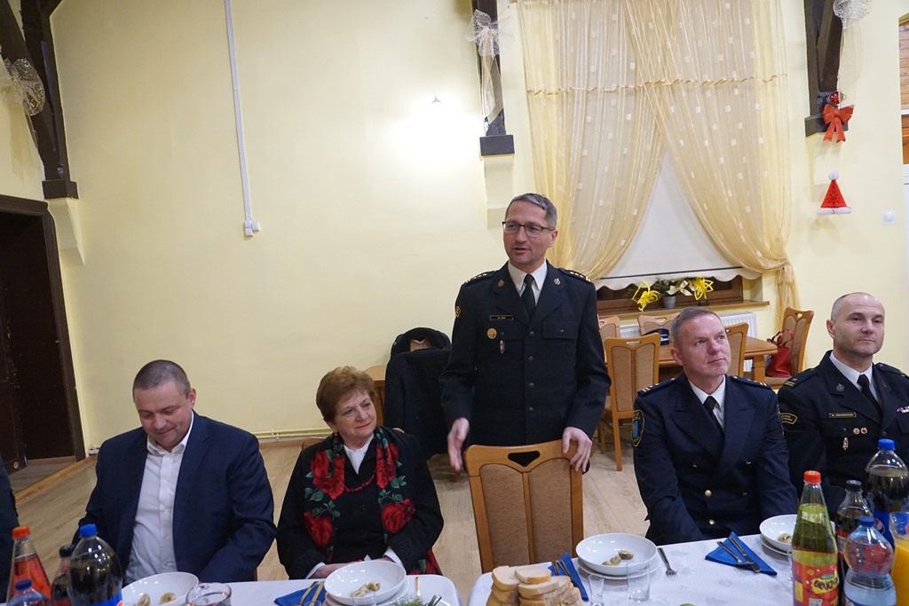 Spotkanie opłatkowe Ochotniczej Straży Pożarnej w  Kunicach