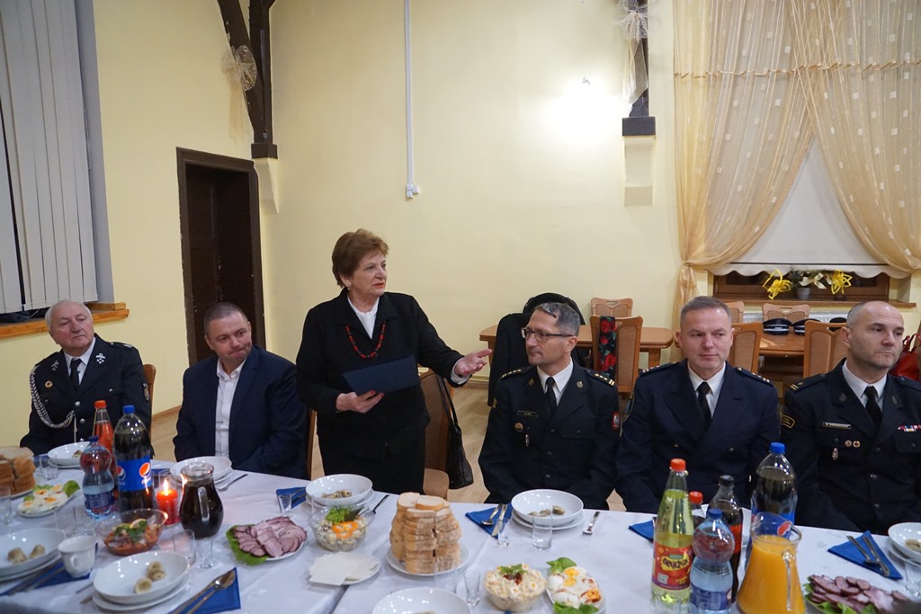 Spotkanie opłatkowe Ochotniczej Straży Pożarnej w  Kunicach