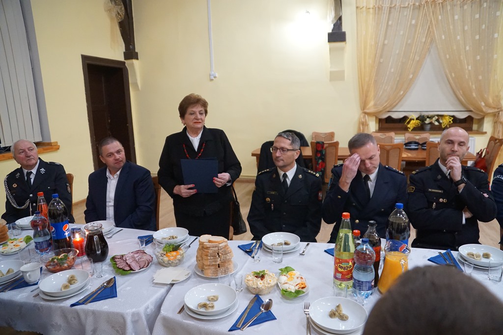 Spotkanie opłatkowe Ochotniczej Straży Pożarnej w  Kunicach