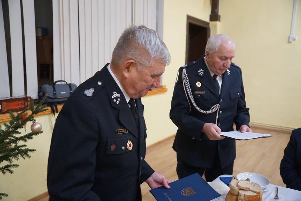 Spotkanie opłatkowe Ochotniczej Straży Pożarnej w  Kunicach