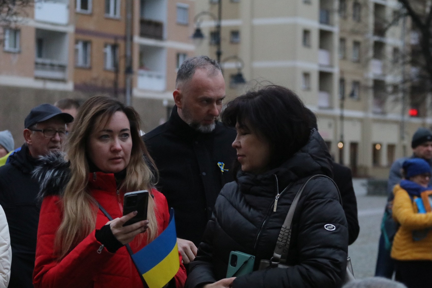 Pokojowo wyrazili wsparcie i solidarność z walczącą Ukrainą