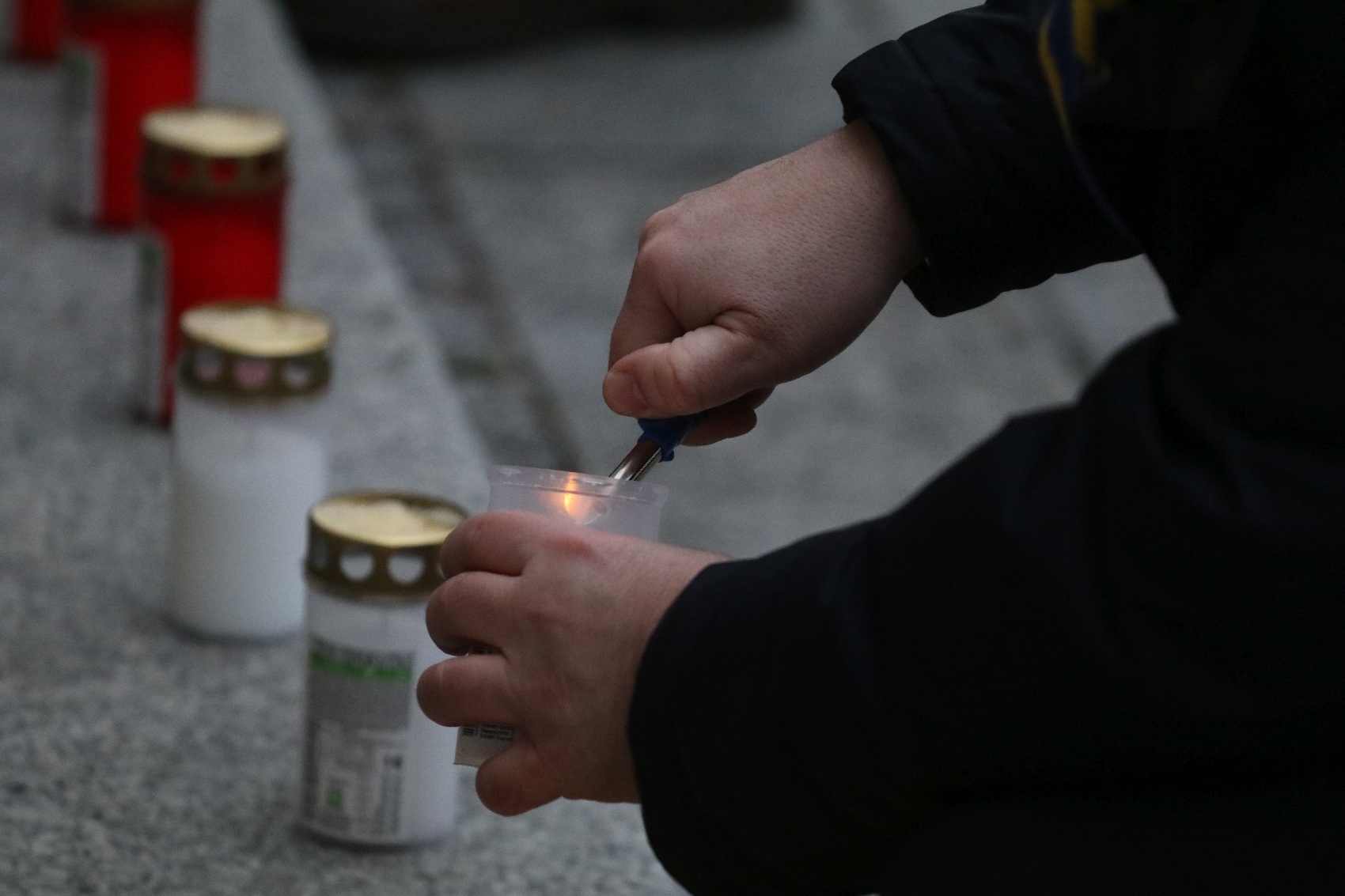 Pokojowo wyrazili wsparcie i solidarność z walczącą Ukrainą