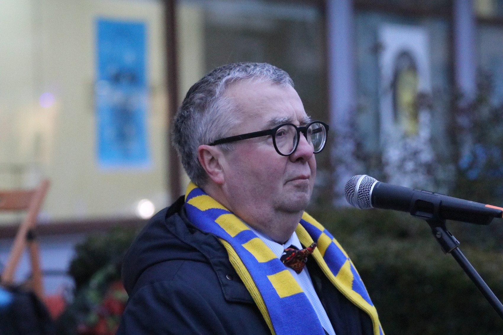 Pokojowo wyrazili wsparcie i solidarność z walczącą Ukrainą