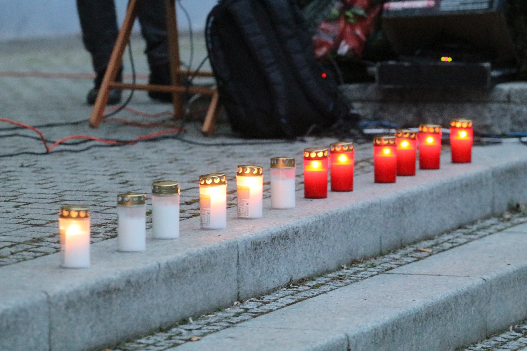 Pokojowo wyrazili wsparcie i solidarność z walczącą Ukrainą
