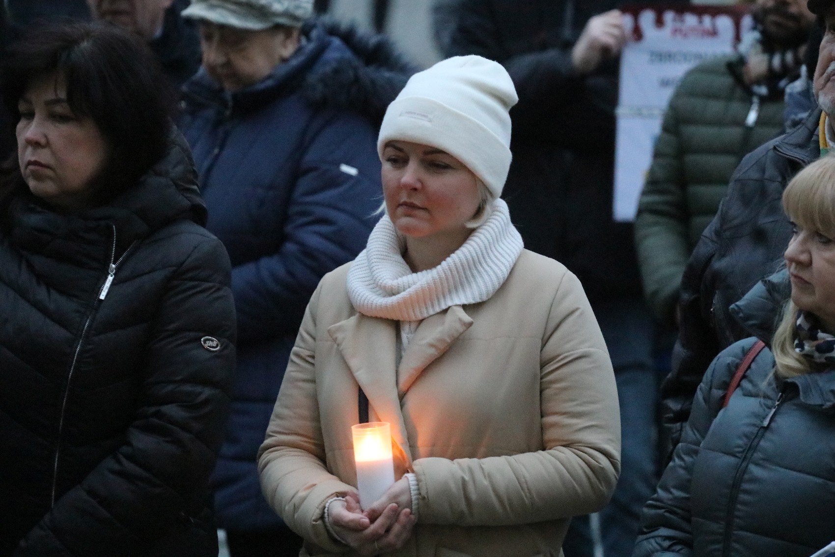 Pokojowo wyrazili wsparcie i solidarność z walczącą Ukrainą