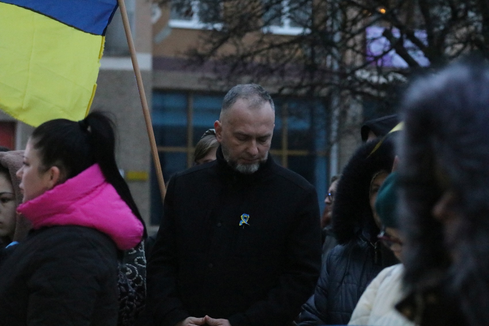 Pokojowo wyrazili wsparcie i solidarność z walczącą Ukrainą