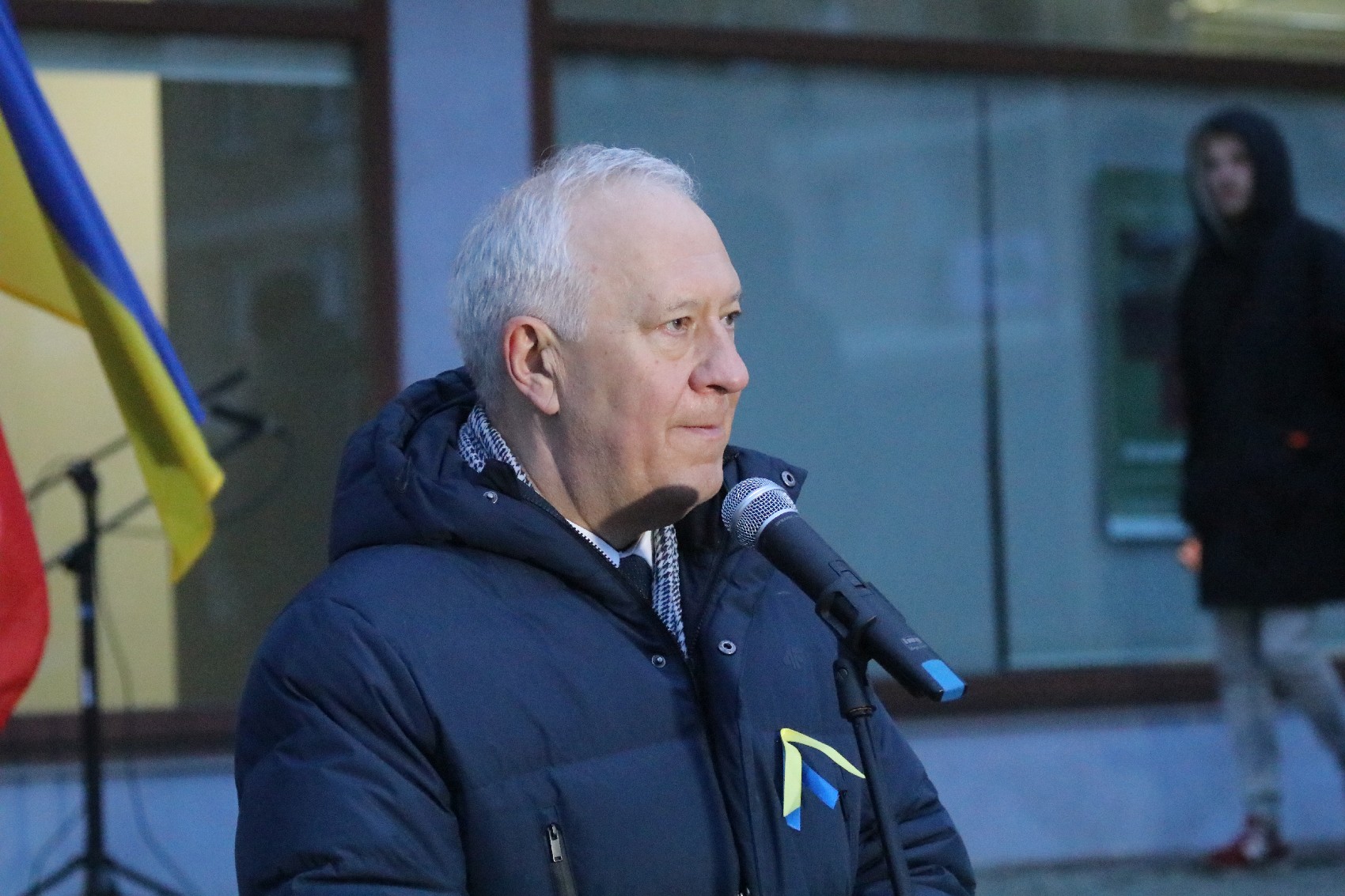 Pokojowo wyrazili wsparcie i solidarność z walczącą Ukrainą
