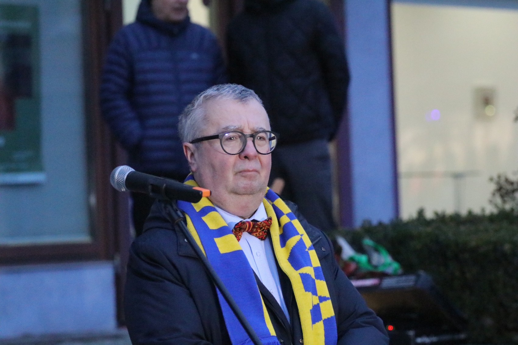 Pokojowo wyrazili wsparcie i solidarność z walczącą Ukrainą