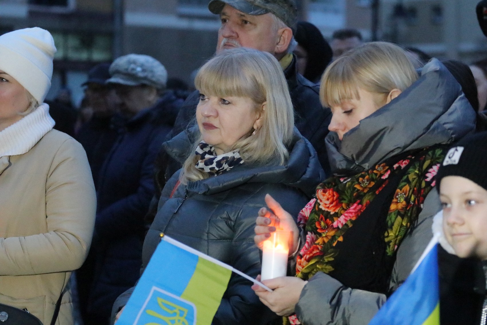 Pokojowo wyrazili wsparcie i solidarność z walczącą Ukrainą