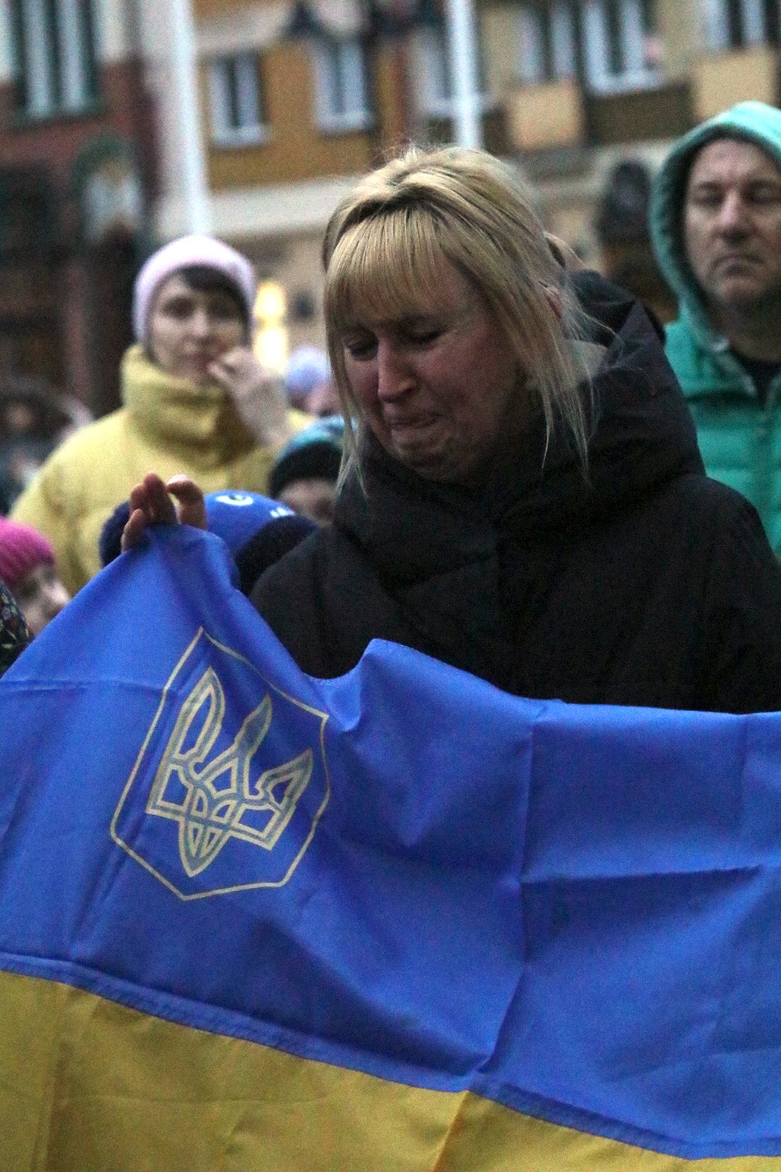 Pokojowo wyrazili wsparcie i solidarność z walczącą Ukrainą