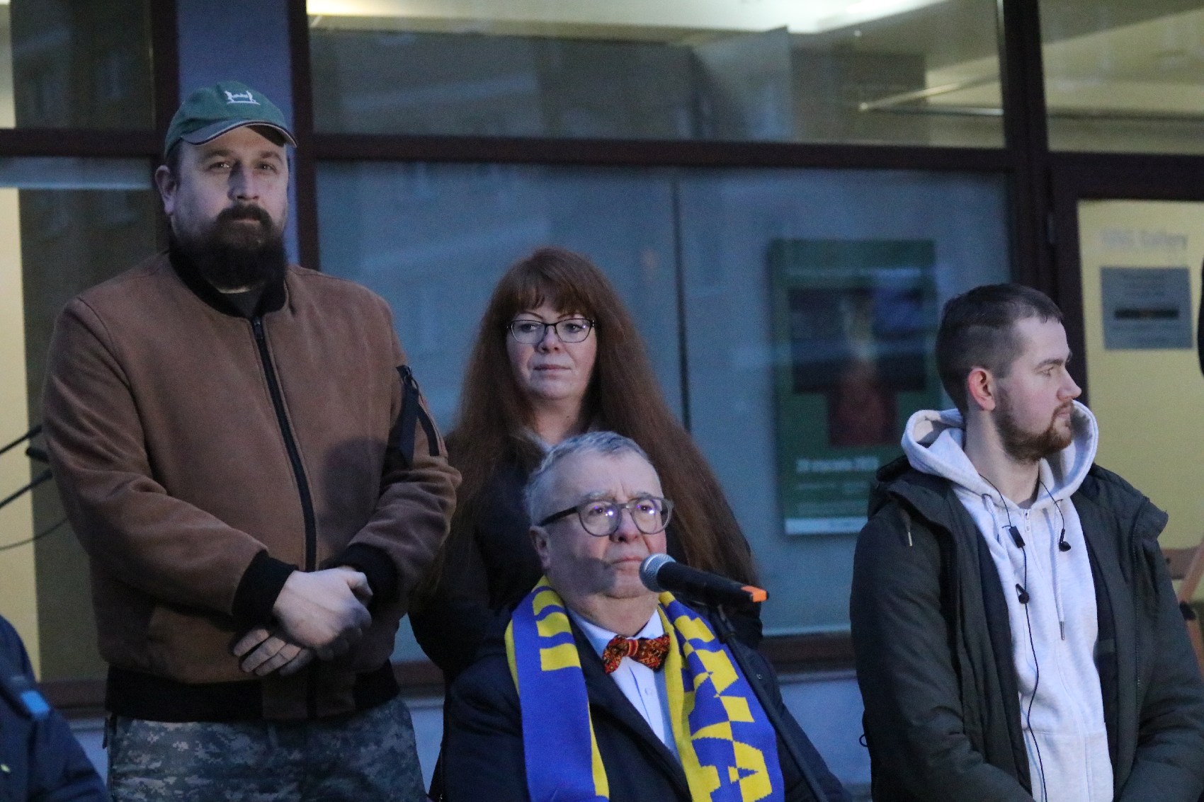 Pokojowo wyrazili wsparcie i solidarność z walczącą Ukrainą