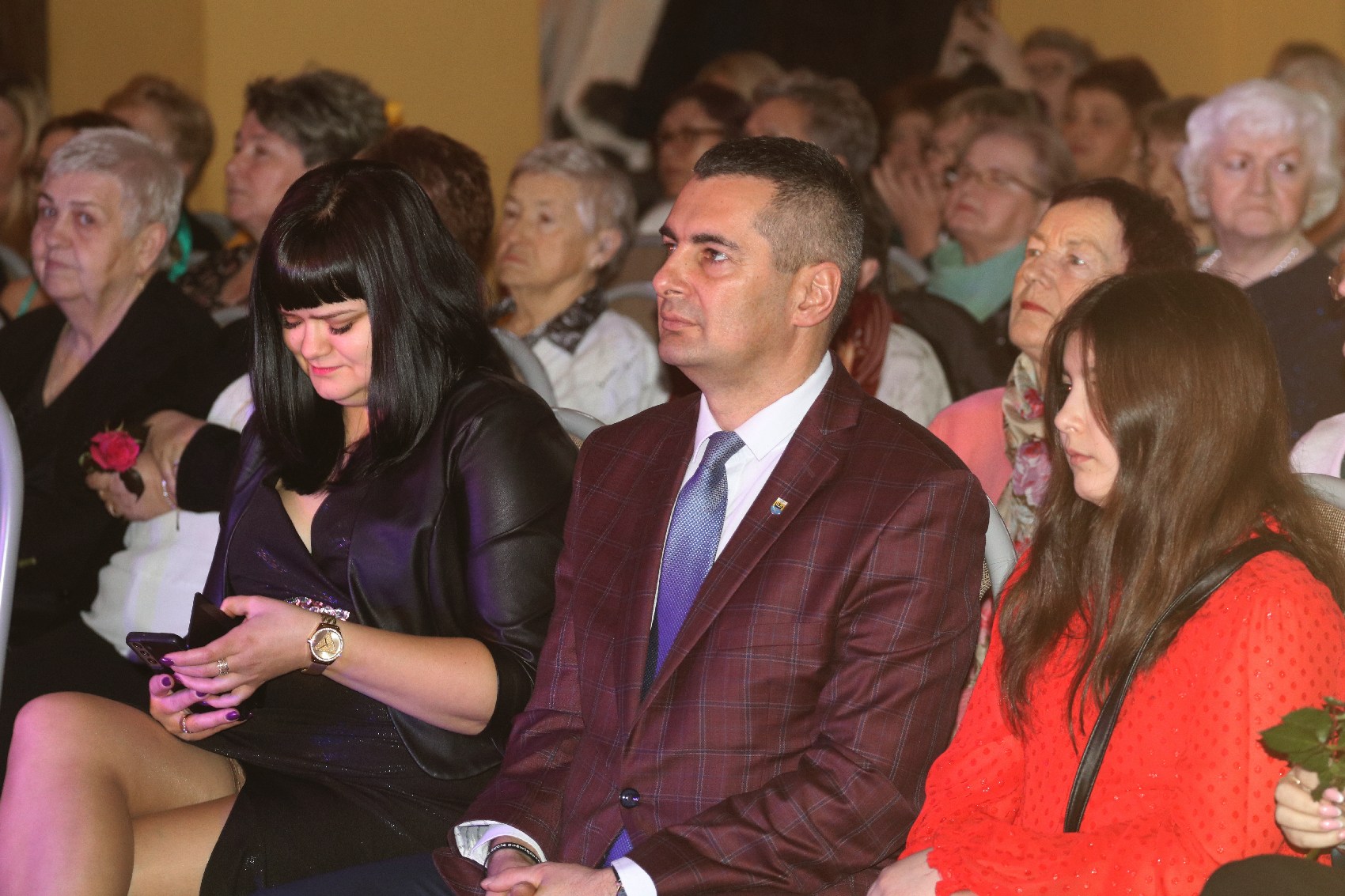 Wójt Rafał Plezia ugościł panie z okazji Dnia Kobiet