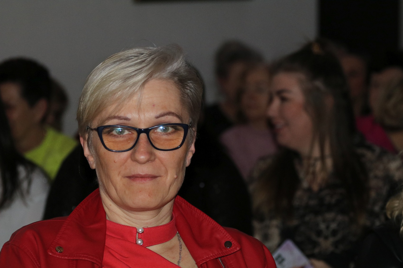 Redaktor Jabobrowicz zabrała głos w Prochowicach na Dzień Kobiet