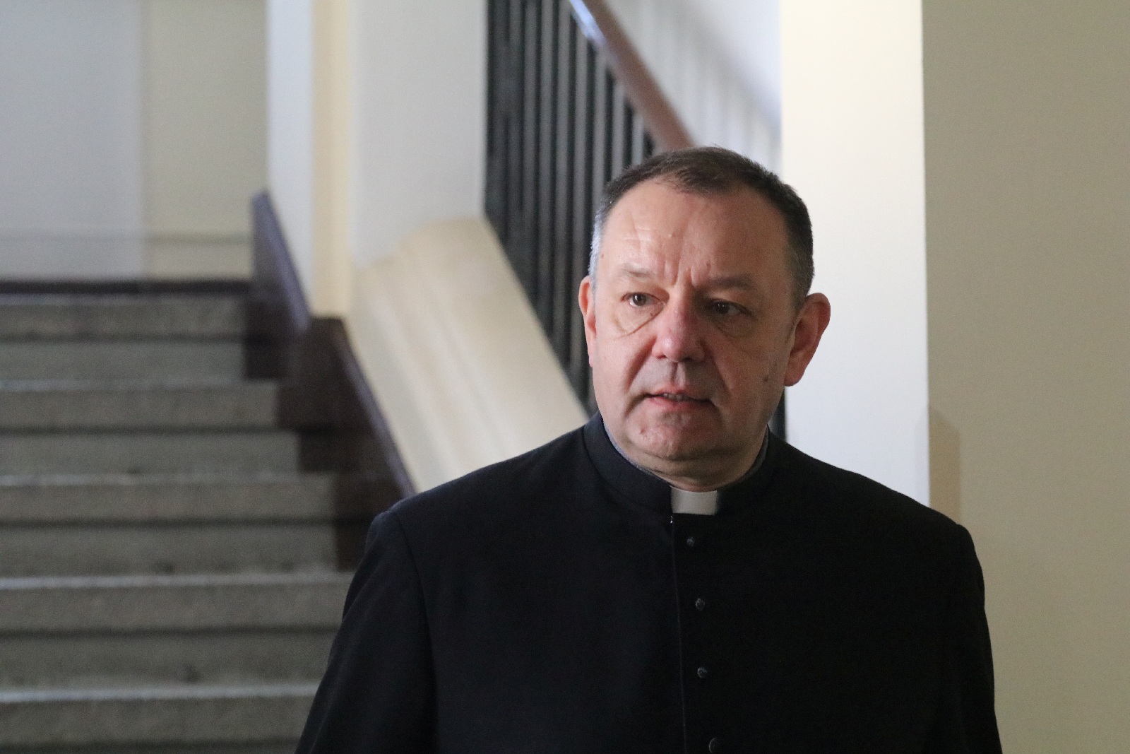 Konferencja prasowa z udziałem księdza Piotra Wawrzynka
