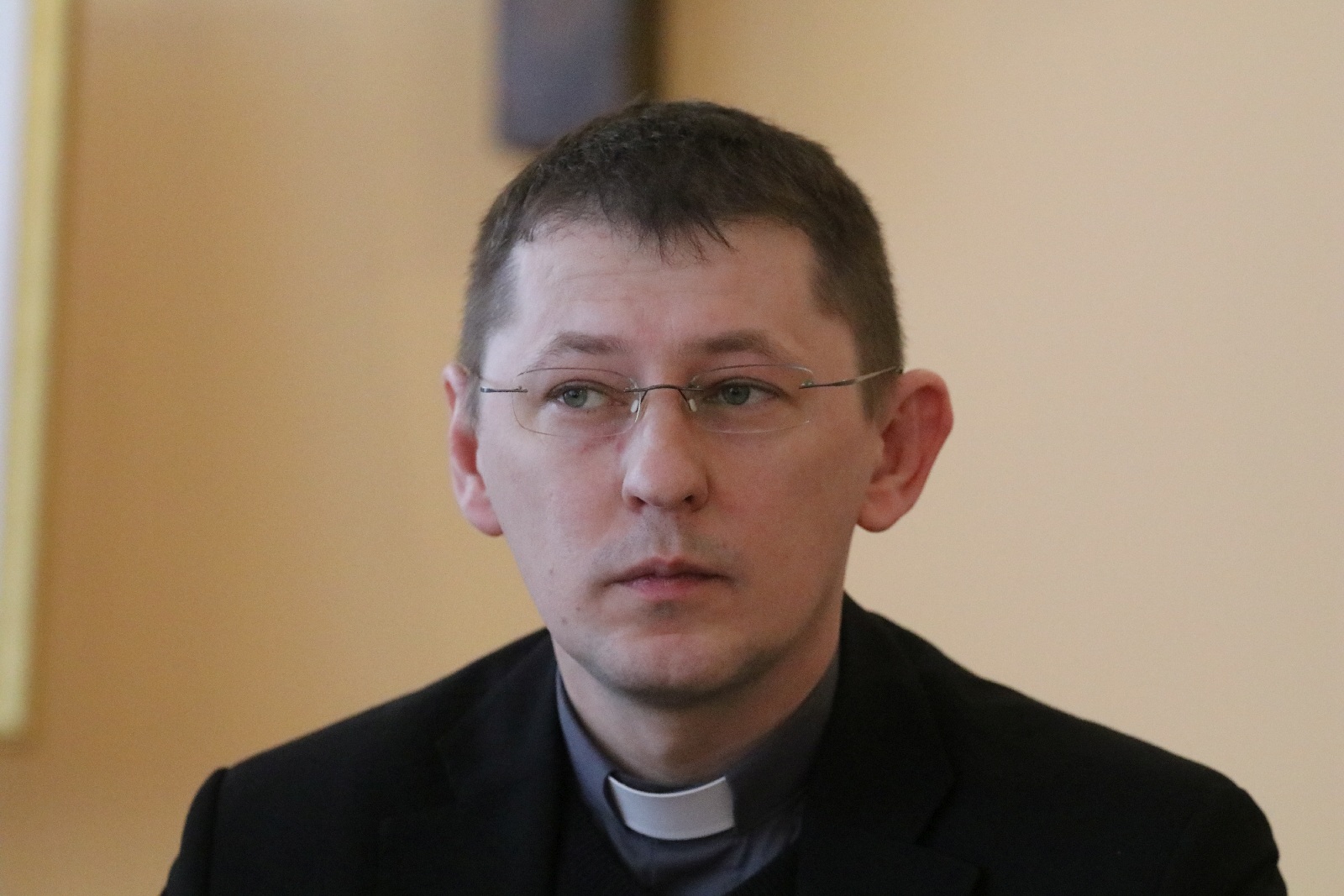Konferencja prasowa z udziałem księdza Piotra Wawrzynka