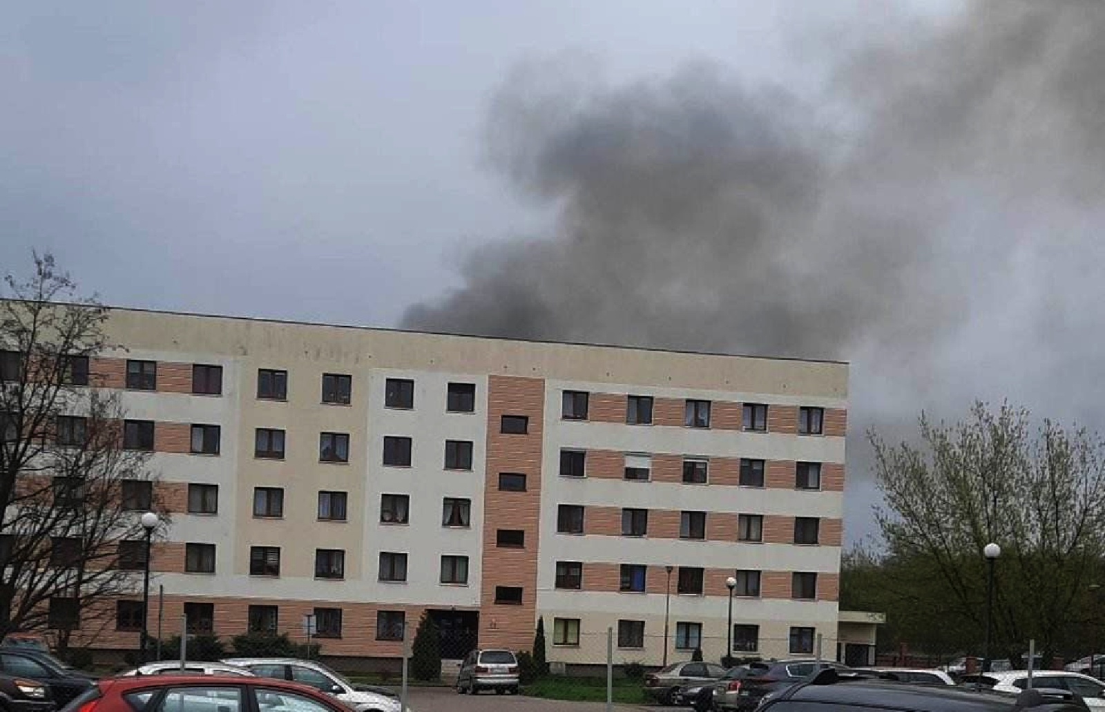 Pożar pustostanów przy ulicy Monterskiej