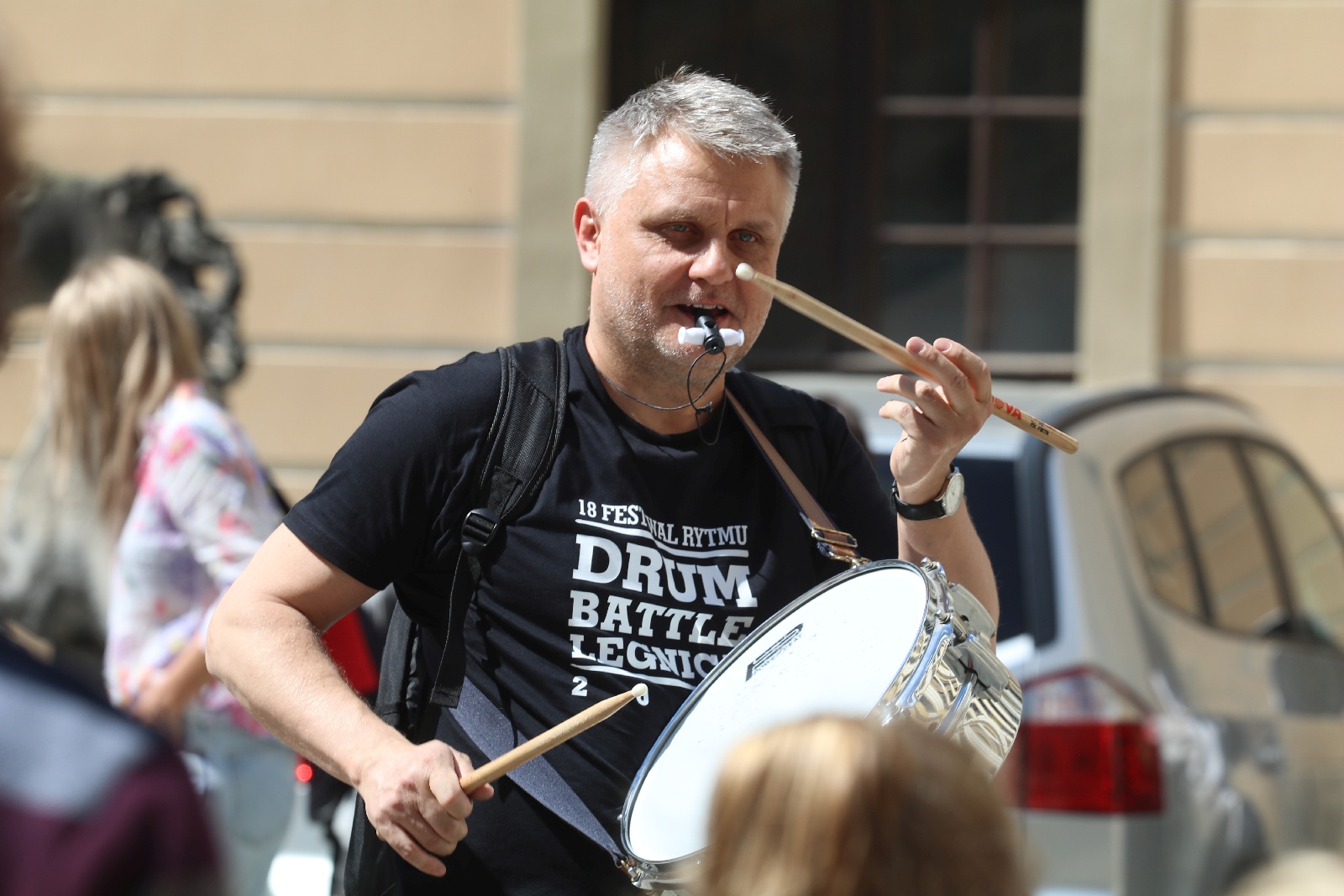 Parada perkusyjna pod wodzą Jacka Muzioła przeszła przez Legnicę