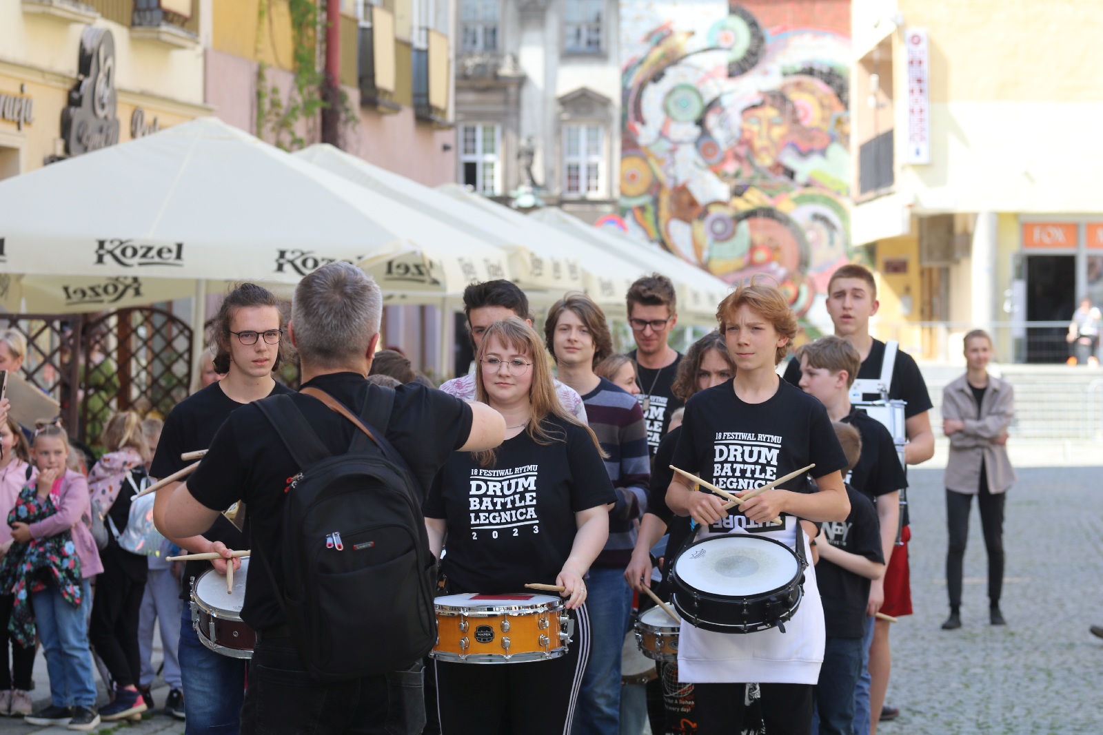 Parada perkusyjna pod wodzą Jacka Muzioła przeszła przez Legnicę