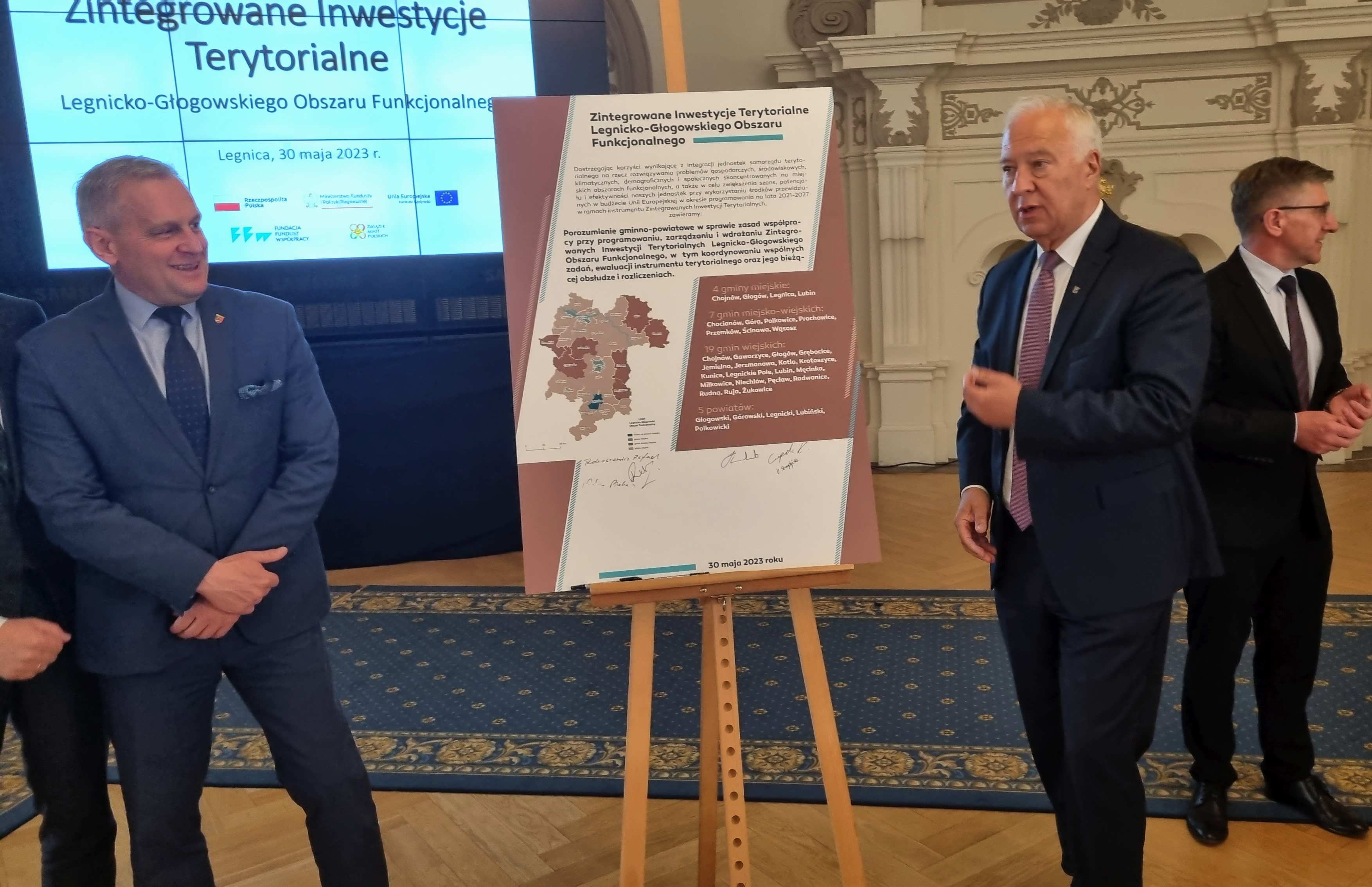 Podpisanie porozumienia gminno-powiatowego w sprawie ZIT LGOF