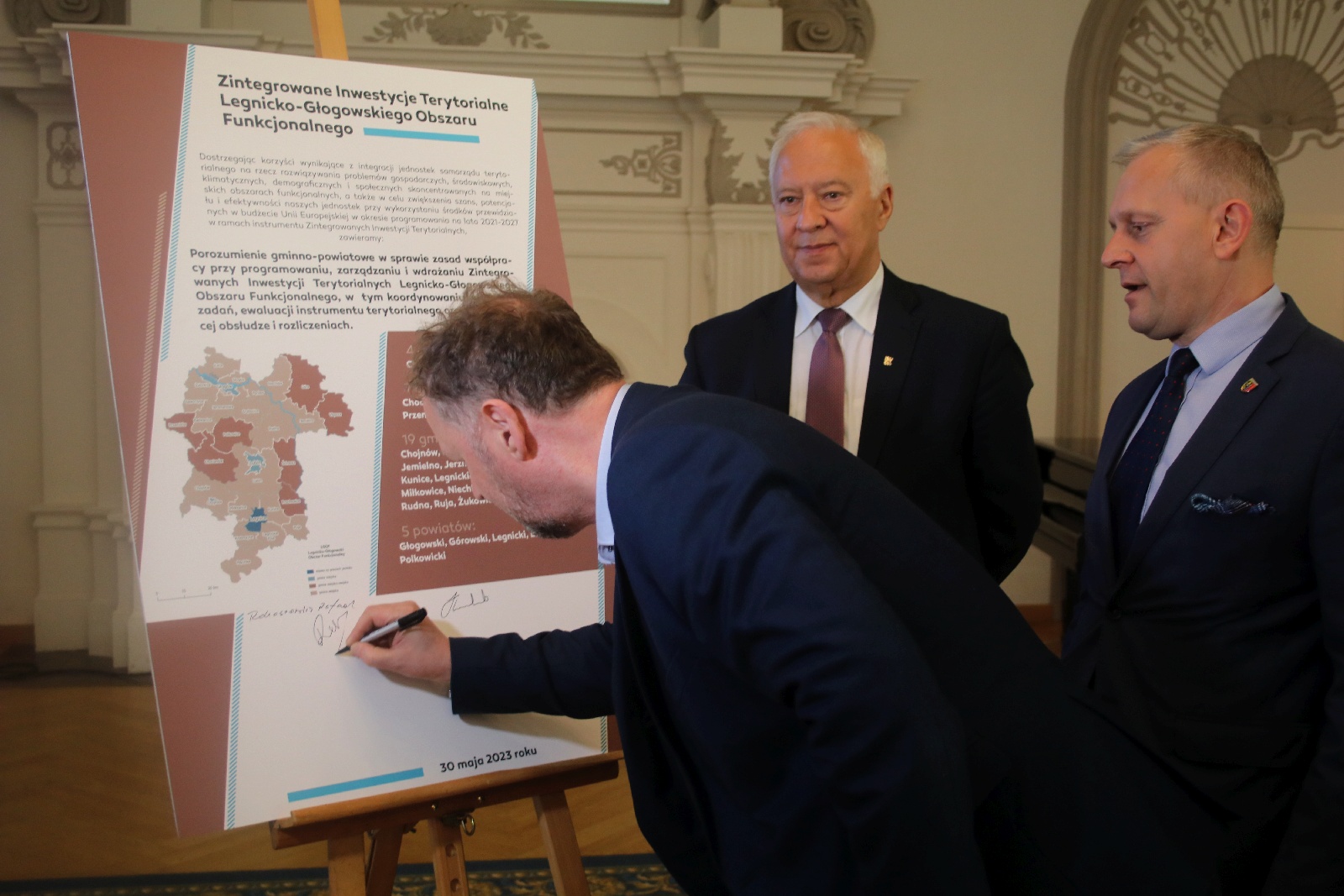 Podpisanie porozumienia gminno-powiatowego w sprawie ZIT LGOF
