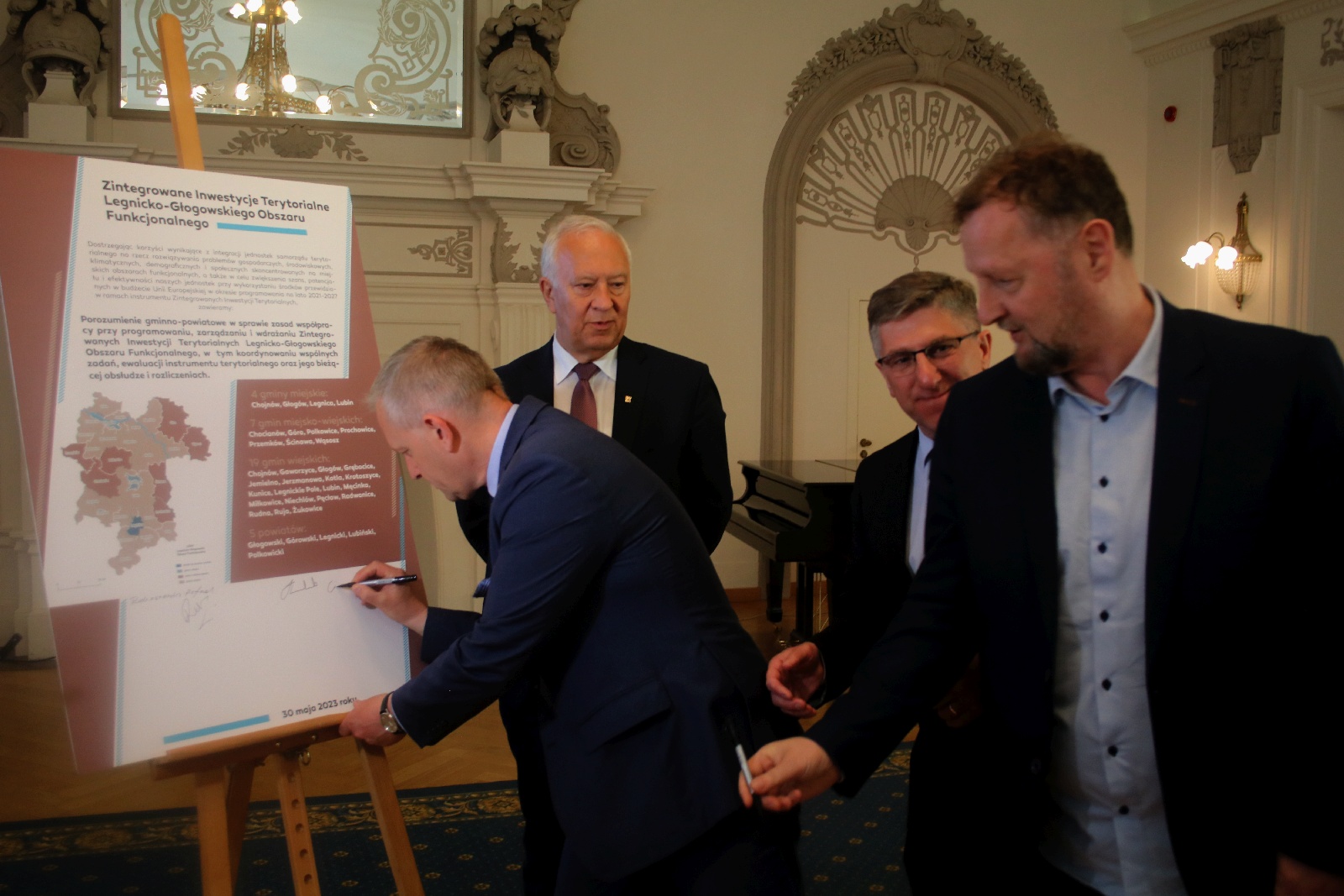Podpisanie porozumienia gminno-powiatowego w sprawie ZIT LGOF