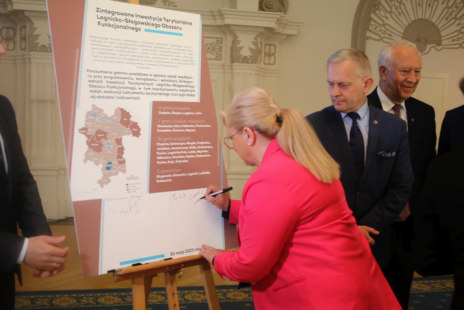 Podpisanie porozumienia gminno-powiatowego w sprawie ZIT LGOF