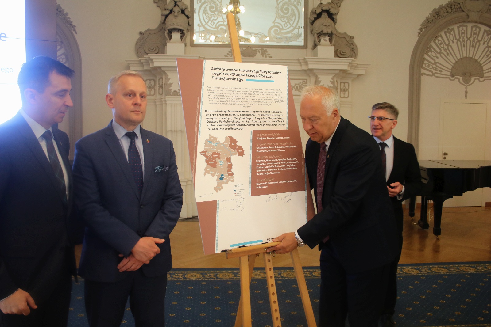 Podpisanie porozumienia gminno-powiatowego w sprawie ZIT LGOF