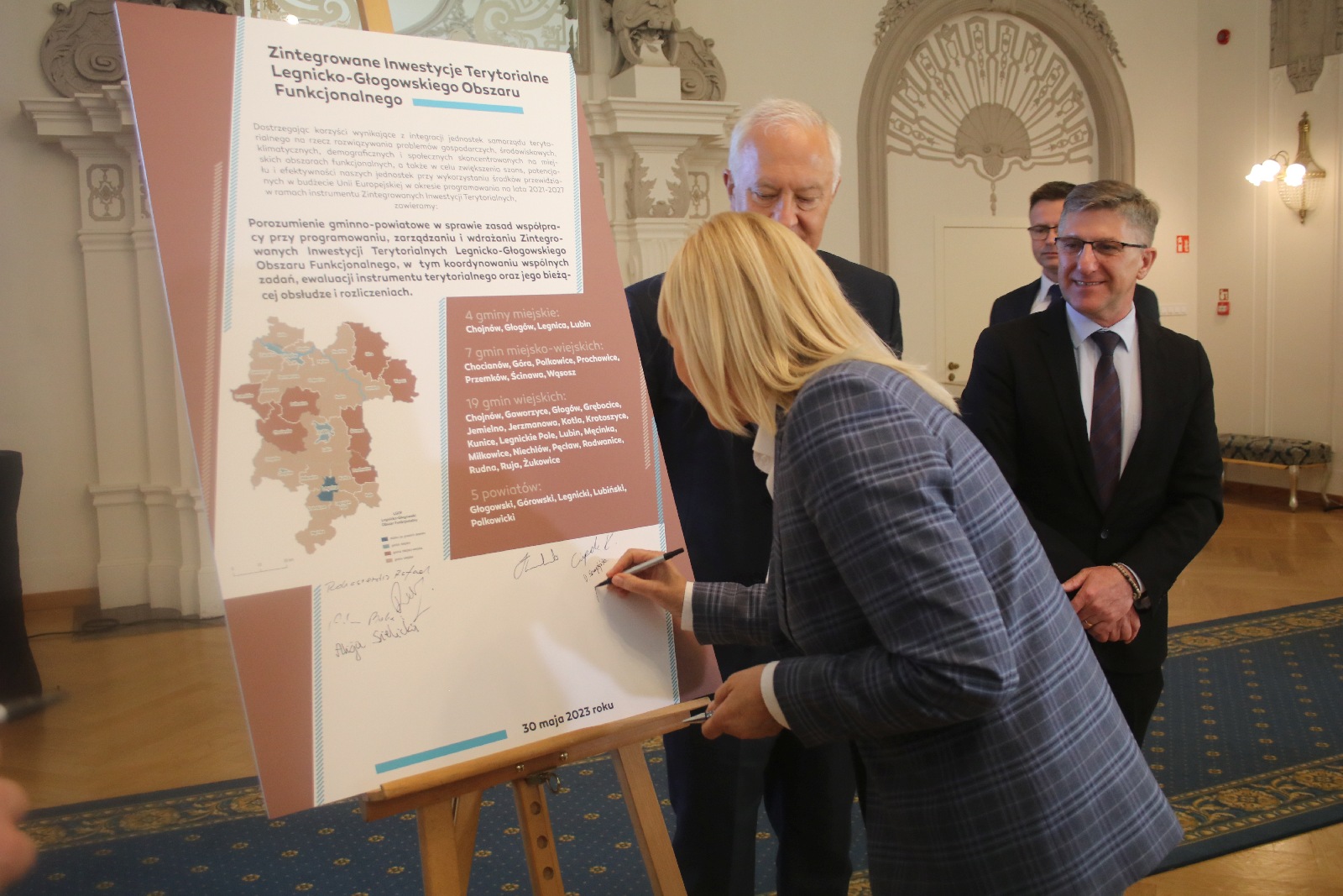 Podpisanie porozumienia gminno-powiatowego w sprawie ZIT LGOF