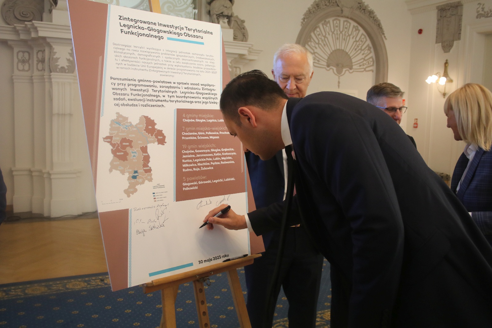 Podpisanie porozumienia gminno-powiatowego w sprawie ZIT LGOF