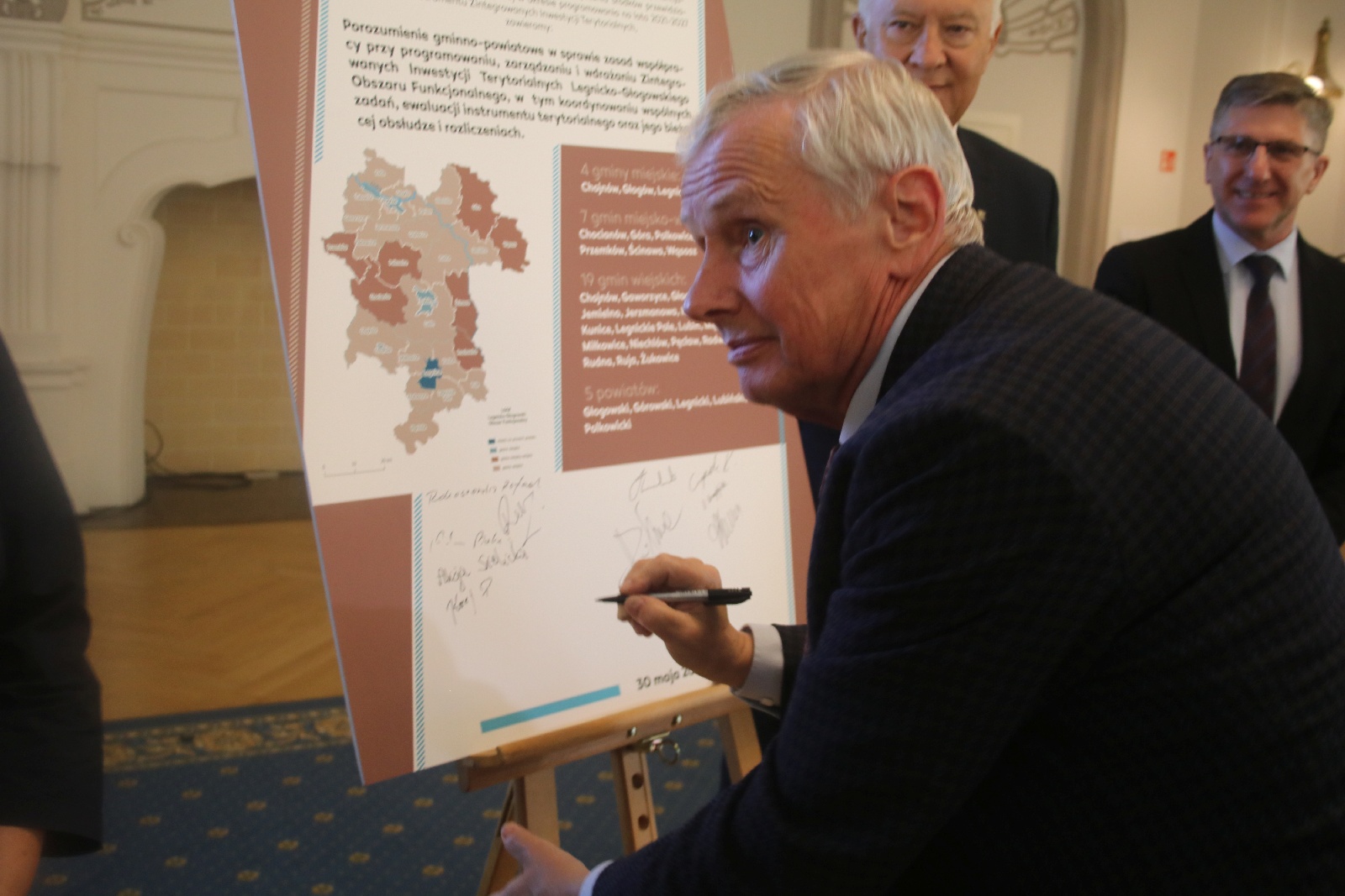 Podpisanie porozumienia gminno-powiatowego w sprawie ZIT LGOF