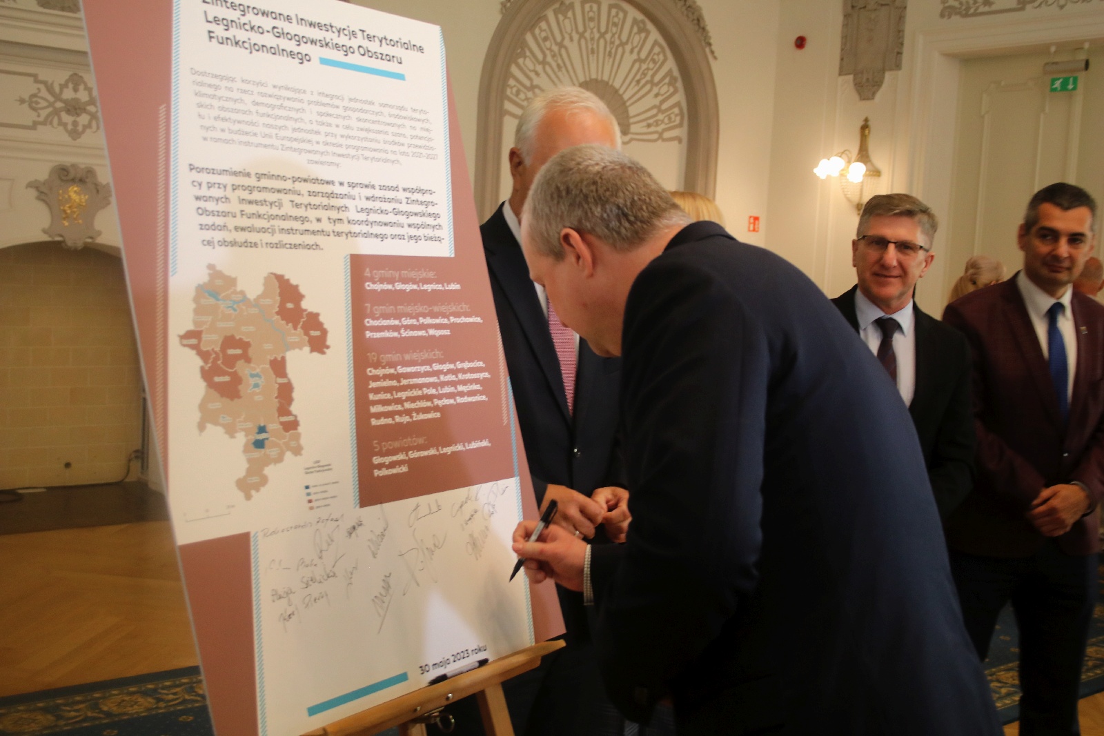 Podpisanie porozumienia gminno-powiatowego w sprawie ZIT LGOF