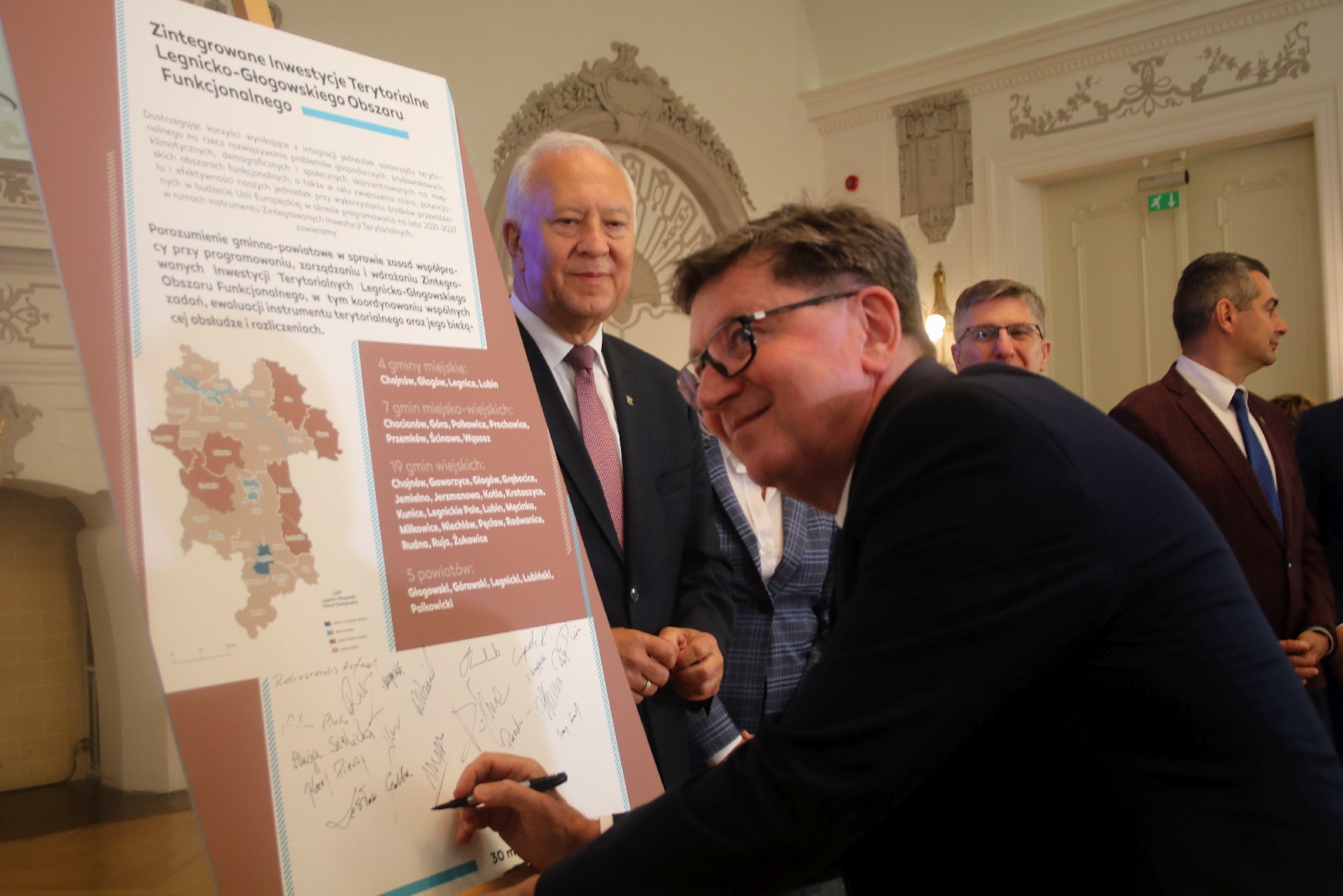 Podpisanie porozumienia gminno-powiatowego w sprawie ZIT LGOF
