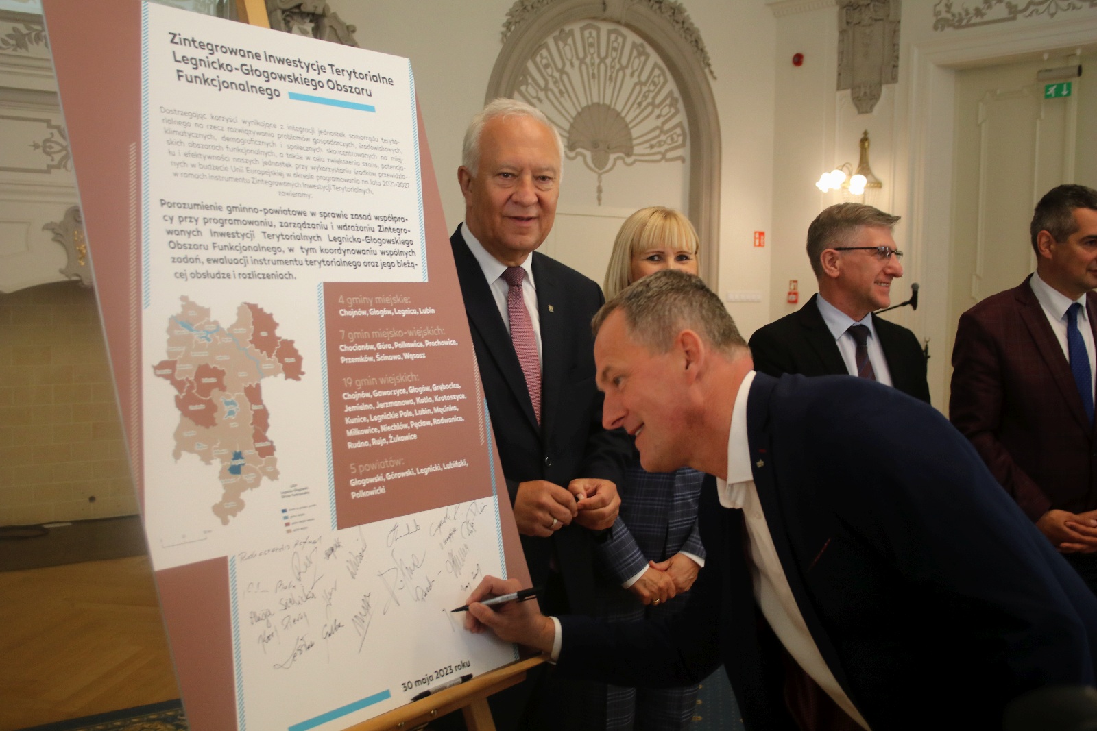 Podpisanie porozumienia gminno-powiatowego w sprawie ZIT LGOF