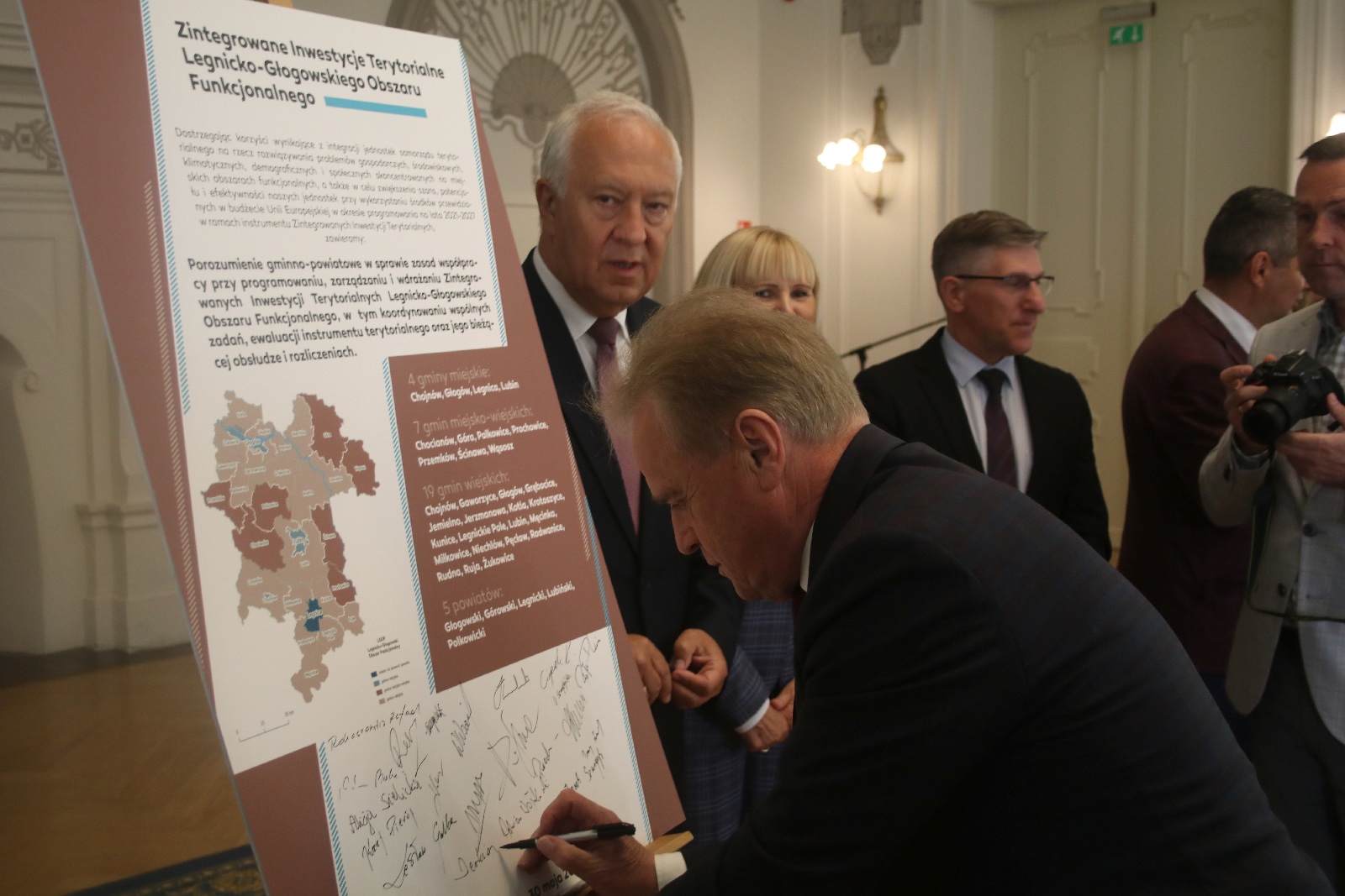 Podpisanie porozumienia gminno-powiatowego w sprawie ZIT LGOF