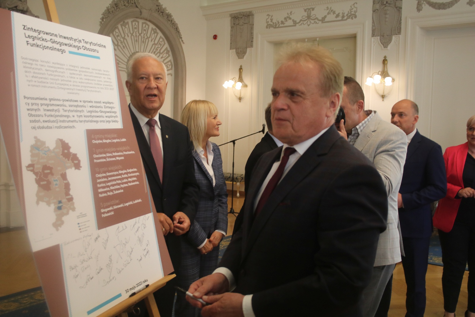 Podpisanie porozumienia gminno-powiatowego w sprawie ZIT LGOF